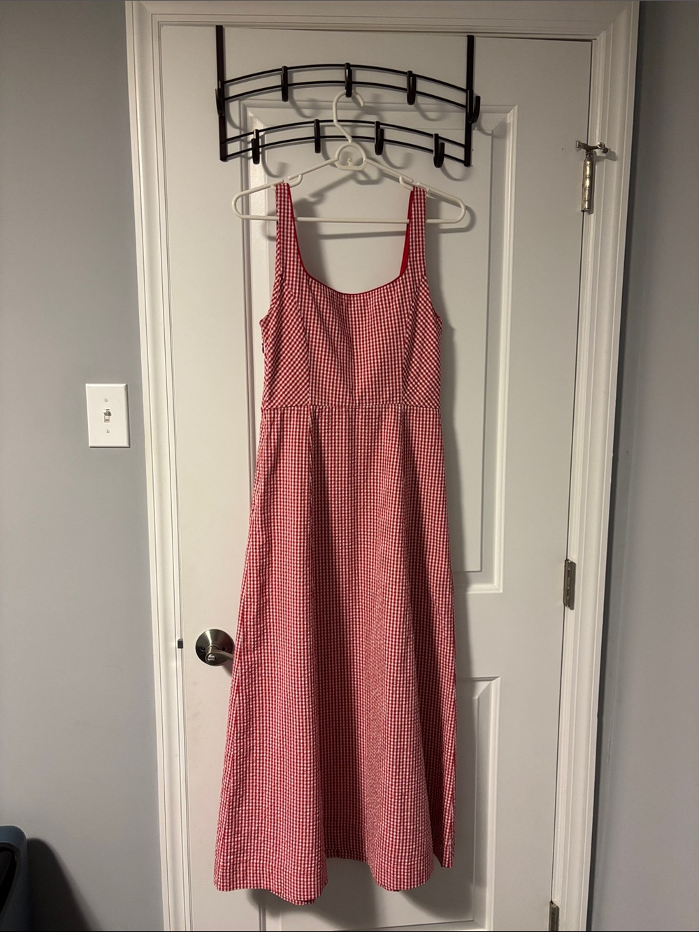 DÔEN Delaney Dress in Rouge La Maddalena Gingham, NWT - Picture 10 of 12